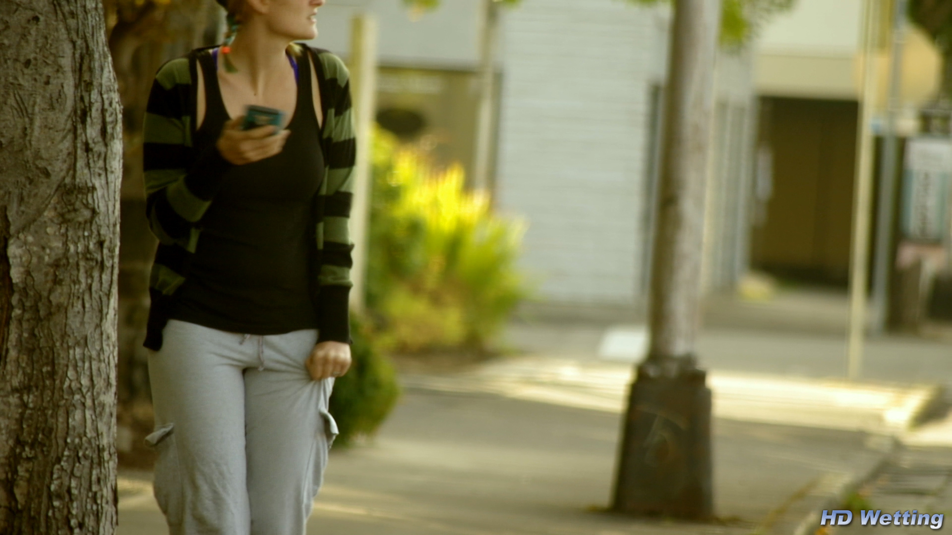 city-4 So desperate to pee she can barely walk