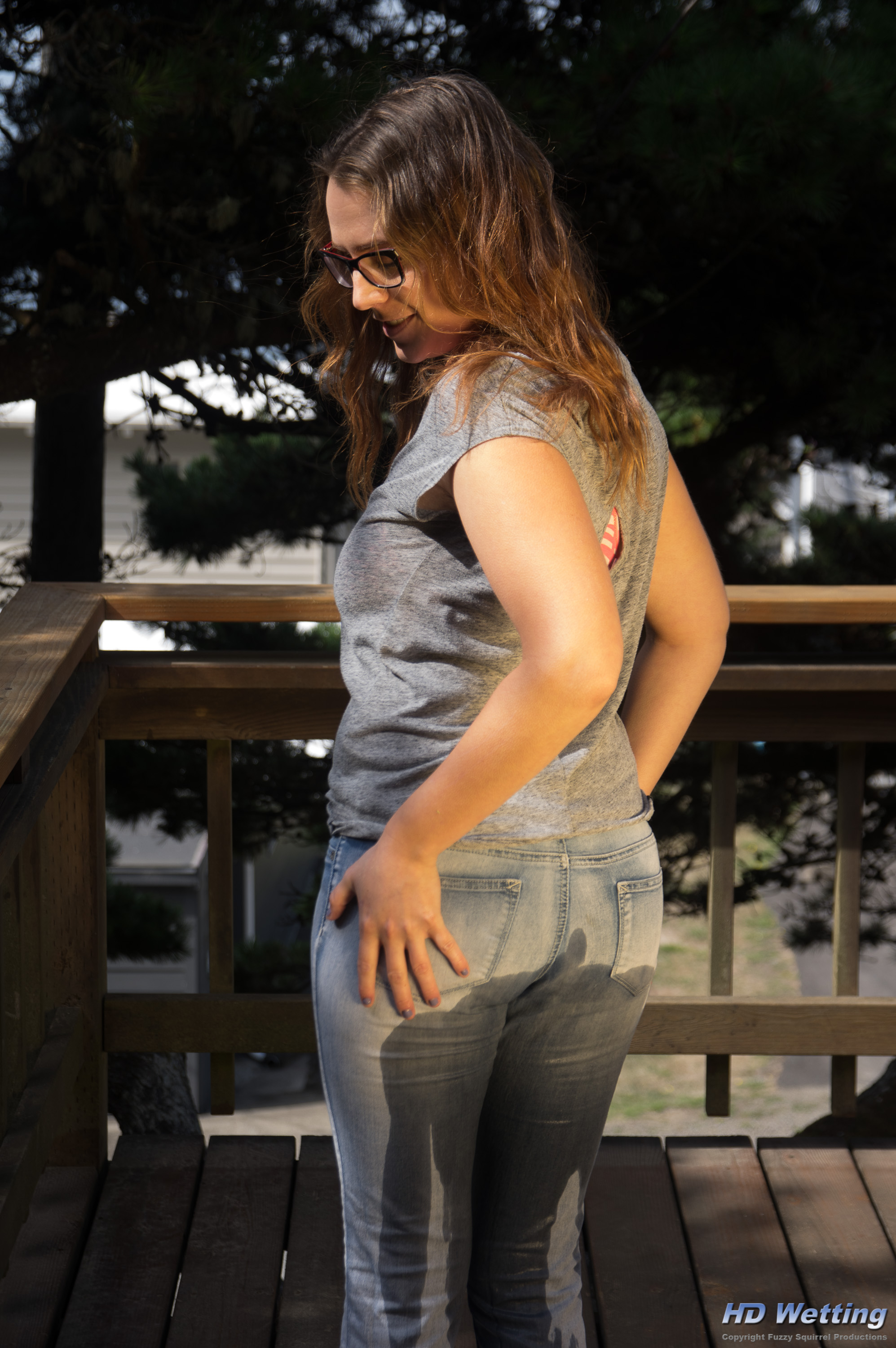 jeans-panties-3949 The back of Alisha's jeans are soaked after she peed herself