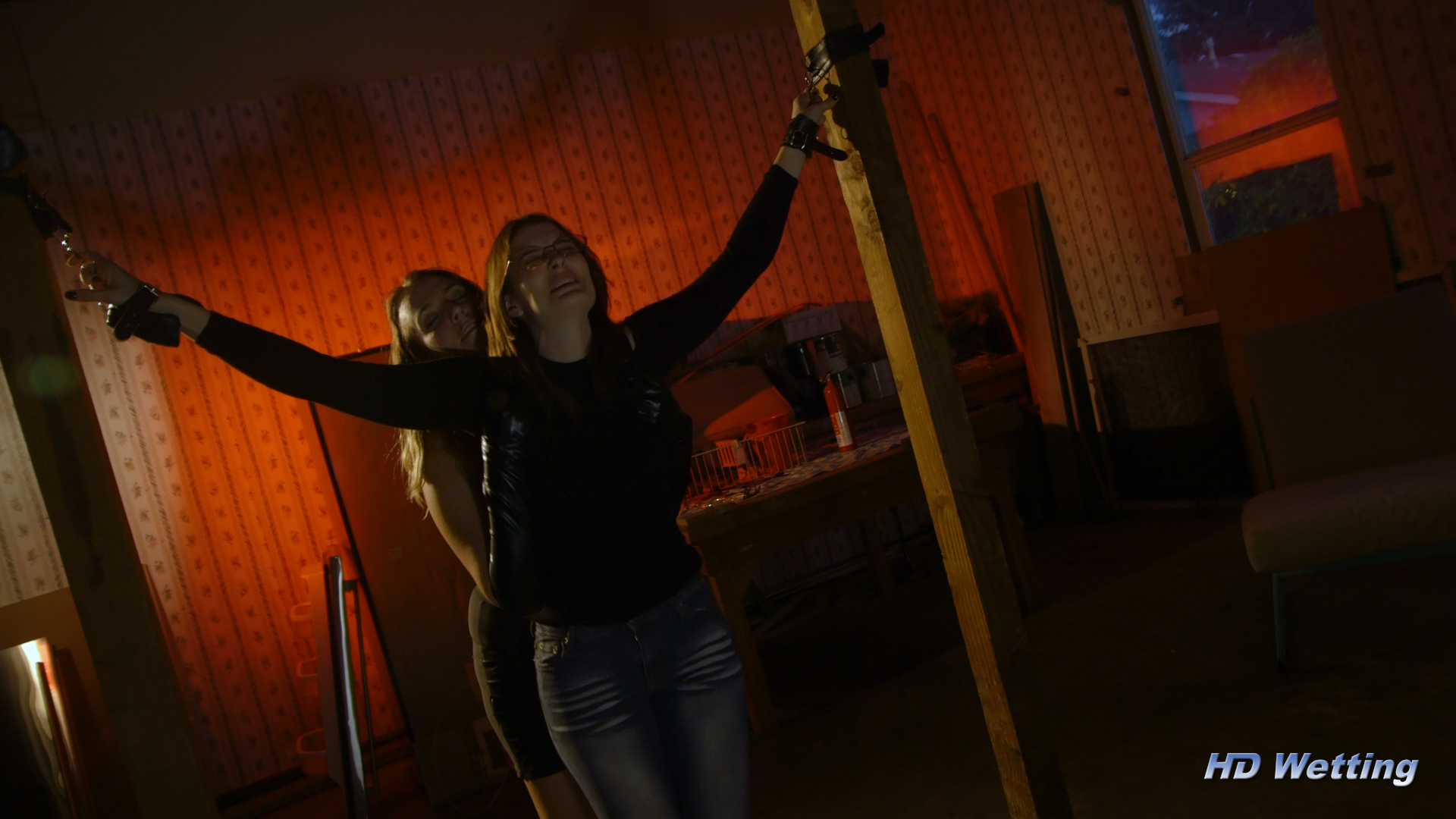 desperate-1 Sosha is chained up and tickled by Alisha.