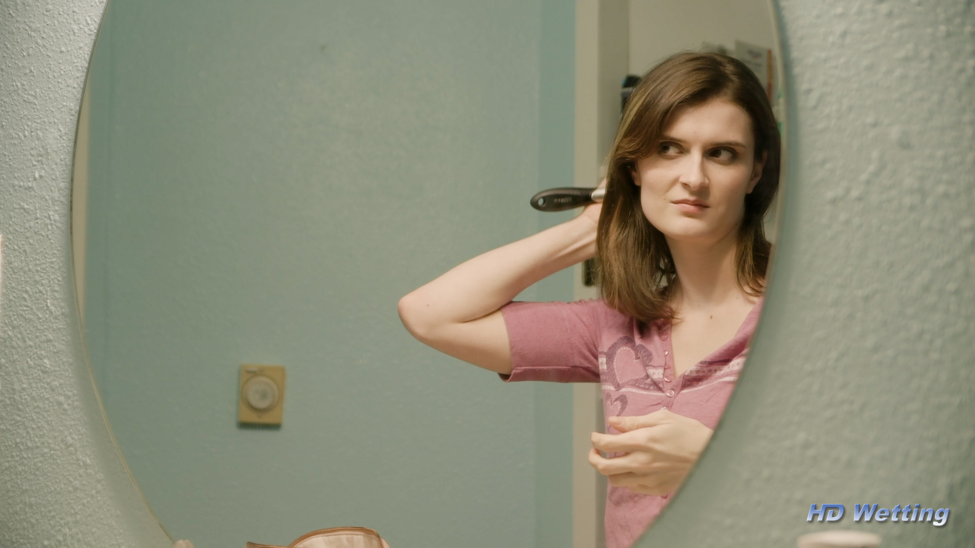 pajamas-2 Combing her hair