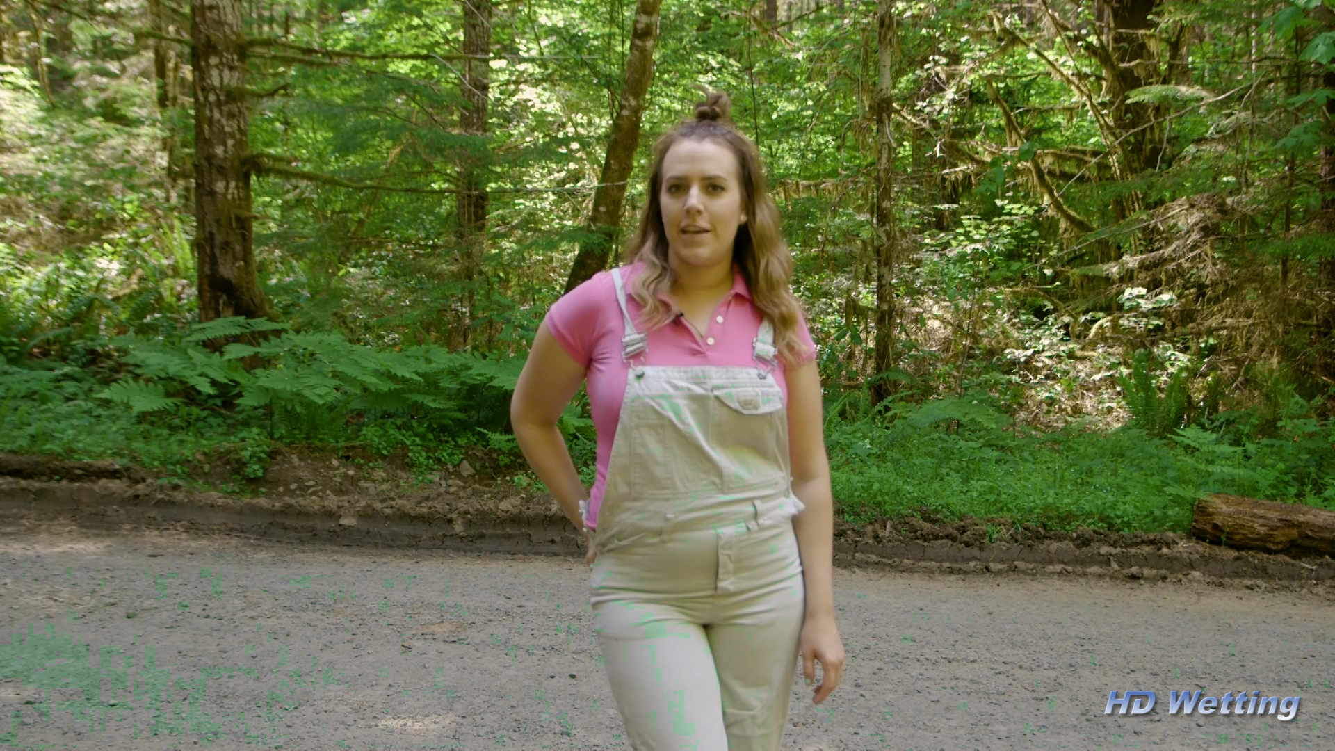instruction-1 Standing outside in the forest, Alisha instructs you on how to masturbate.