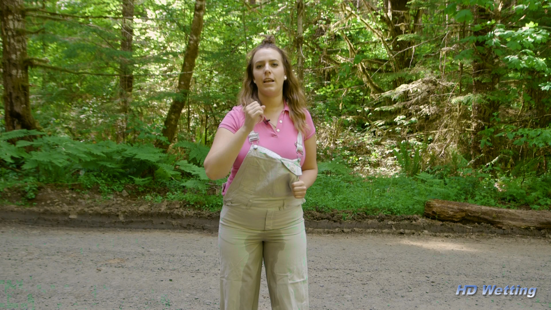 instruction-9 Near the end of the video, Alisha freely pees in her overalls.