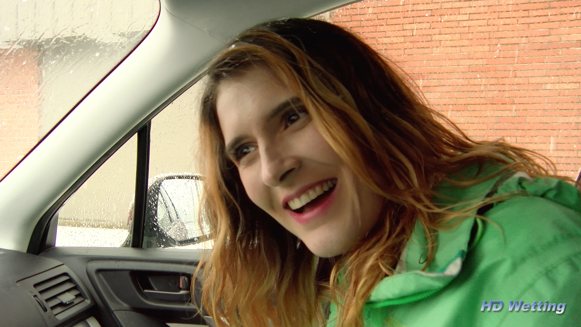 snow-8 After finding the privacy of a friendly car, Sosha laughs about wetting her pants in public.